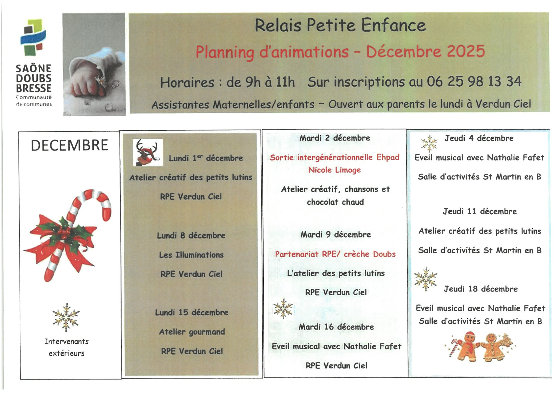 Programme de décembre 2025